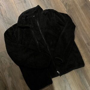 Uniqlo Cozy Black Fleece Jacket
